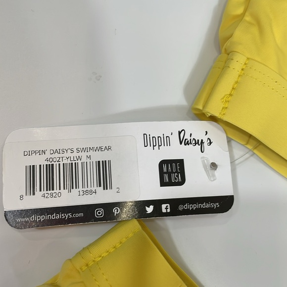 Dippin Daisy’s Bikini Set Size M NWT Yellow - Picture 5 of 12